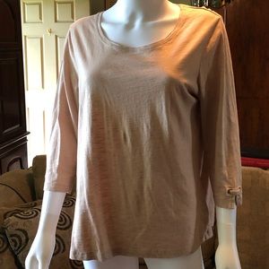 CHICO’S ZENERGY Ladies Sz 2 M/L 3/4 sleeve top